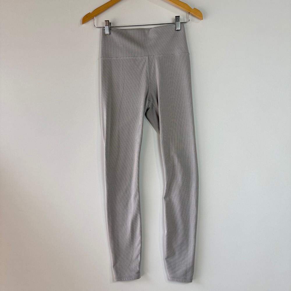 Vuori Clean Elevation Ribbed Legging Women S Gray/Blue VW442 High Rise